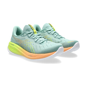 Asics Gel Cumulus 26 PARIS Light Celadon /safety Yellow Femme