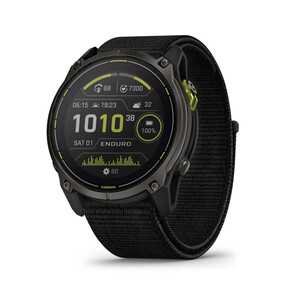 Garmin Enduro 3 -51mm -SapphireSolar, Titane, C Carbon Gray Dlc Avec Bracelet Nylon Ultr