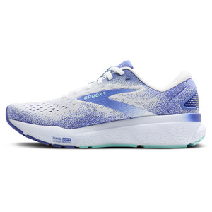 Brooks GHOST 16 Femme White/amparo Blue/limpet Shell