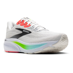 Brooks GHOST 17 White/pink Clay/gecko Homme