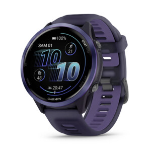 Garmin Forerunner 570 - 47 mm Aluminium Indigo Avec Bracelet Violet Translucide/indigo