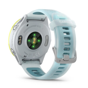 Garmin Forerunner 570 - 47 mm Aluminium Jaune Avec Bracelet Blanc Translucide/turquoise