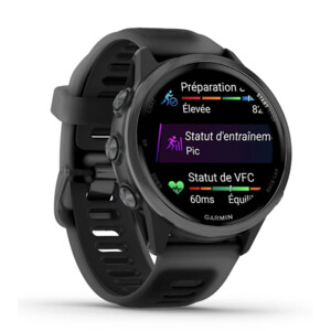 Garmin Forerunner 570 - 42 mm Aluminium Slate Avec Bracelet Noir Translucide/noirUNI