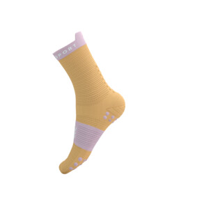 Compressport Pro Racing Socks V4.0 Run High - Orange/Pink