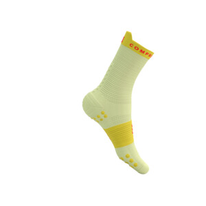 Compressport Pro Racing Socks V4.0 Run High - Yellow/Fluo Red