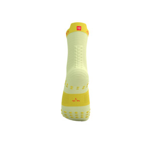 Compressport Pro Racing Socks V4.0 Run High - Yellow/Fluo Red