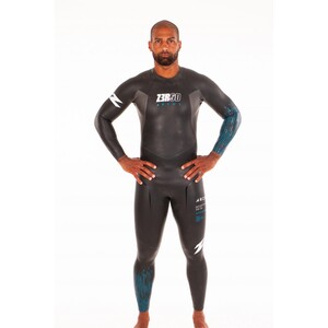 Combinaison de triathlon ZEROD ARCHI Noir/bleu