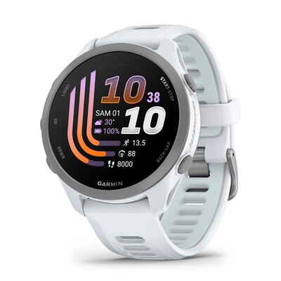 Garmin Forerunner 170 Music Blanc Avec Bracelet Blanc/bleu Ciel